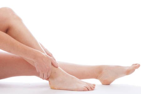 Woman with Achilles Tendonitis