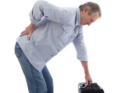 Man with disc prolapse