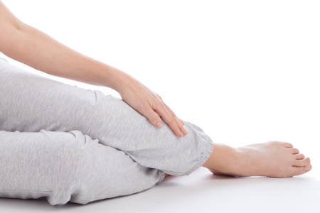 Woman with Restless Legs Syndrome