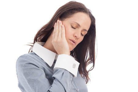 Woman Teeth Grinding