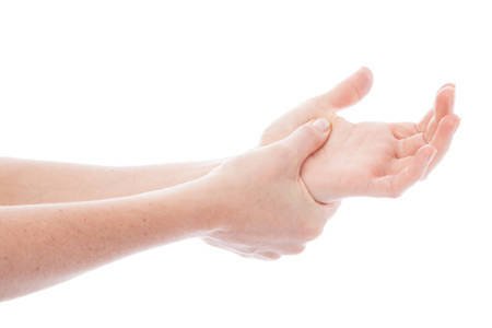 Woman with wrist pain